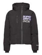 Ski Boxy Puffer Jacket Fôret Jakke Black Superdry Sport