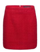 Azzurra Tweed Mini Skirt Kort Skjørt Red French Connection