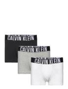 Trunk 3Pk Boksershorts Grey Calvin Klein