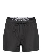 Short Double Waistband Badeshorts Black Calvin Klein