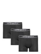 Men's Knit 3-Pack Boxer Boksershorts Black Emporio Armani