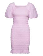 Rikko Stripe Dress Knelang Kjole Pink A-View