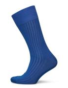 Cobalt Blue Ribbed Socks Underwear Socks Regular Socks Blue AN IVY