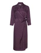 Forakb Dress Knelang Kjole Purple Karen By Simonsen