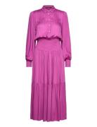 Bauma Leanne Dress Knelang Kjole Purple Bruuns Bazaar