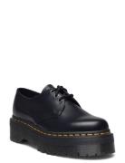 1461 Quad Black Polished Smooth Sko Med Snøring Lave Black Dr. Martens