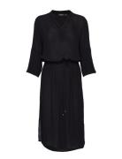 Slzaya Dress Knelang Kjole Black Soaked In Luxury