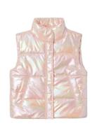 Nkfmastar Vest Foil Fôret Vest Pink Name It