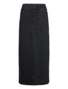 Ivy-Zoe Maxi Skirt Wash Faded Black Langt Skjørt Black IVY Copenhagen