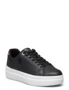 Th Elevated Court Sneaker Lave Sneakers Black Tommy Hilfiger