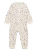 Nightsuit W. Aop Pyjamas Sie Jumpsuit Cream CeLaVi