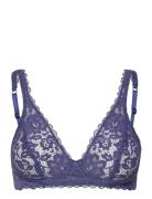 Natural Comfort Lace Soft Bra Lingerie Bras & Tops Wired Bras Blue Cal...