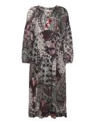 Christel Long Dress Knelang Kjole Multi/patterned ODD MOLLY