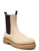 Biadaxx Chelsea Boot Støvletter Chelsea Boot Beige Bianco