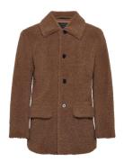 Albian Coat Ullfrakk Frakk Brown AllSaints