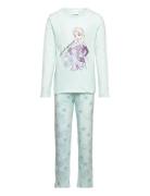 Pyjama Long Pyjamas Sett Blue Frost