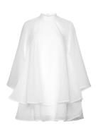 Yasganzi Ls Dress - Ka Kort Kjole White YAS