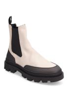 Tanner Suede Chelsea Boot Støvletter Chelsea Boot Cream Les Deux