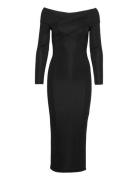 Delta Shimmer Dress Knelang Kjole Black AllSaints