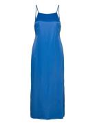 Portia Maxi Strap Dress Knelang Kjole Blue NORR