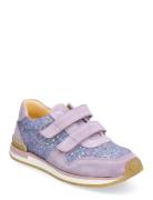 Shoes - Flat - With Velcro Lave Sneakers Purple ANGULUS