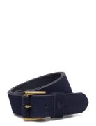 Signature Pony Suede Belt Accessories Belts Classic Belts Navy Polo Ra...