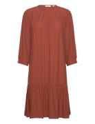 Dresses Light Woven Knelang Kjole Brown Esprit Casual