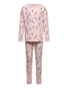 Pajama Aop Unicorn Animal Ao Pyjamas Sett Pink Lindex
