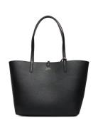 Faux Pebble Grain-Rvrsble Tote-Tte- Shopper Veske Black Lauren Ralph L...