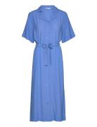 Enpinenut Ss Dress 7014 Knelang Kjole Blue Envii