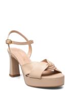 Onoa24Ns Sandal Med Hæl Beige UNISA