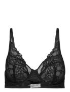 Bra Aster Emelie Lace Lingerie Bras & Tops Wired Bras Black Lindex