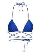 Marzia Bikini Top Swimwear Bikinis Bikini Tops Triangle Bikinitops Blu...