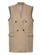 2Nd Edition Zola - Soft Twill Vests Padded Vests Beige 2NDDAY