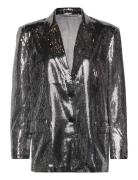 2Nd Edition Lenny - Sequins Flash Blazers Single Breasted Blazers Silv...