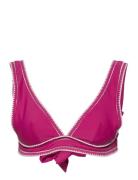 Maya Ha Triangle Swimwear Bikinis Bikini Tops Triangle Bikinitops Pink...