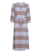 Slfkanny-Helina 2/4 Midi Dress Ex Knelang Kjole Multi/patterned Select...