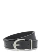 Round Buckle Logo Loop Belt 2.5 Belte Black Calvin Klein