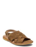 Sandals - Flat - Open Toe - Op Flate Sandaler Brown ANGULUS