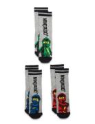 Lwaris 100 - 3-Pack Socks Sokker Strømper Grey LEGO Kidswear