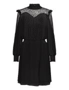 Maudell Midi Dress Knelang Kjole Black Lollys Laundry