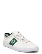 Unders Tip Cuff Twill Lave Sneakers Cream Fred Perry