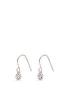 Lucia Recycled Crystal Earstuds Silver-Plated Øredobber Smykker Silver...