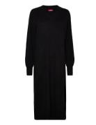 Dresses Flat Knitted Knelang Kjole Black EDC By Esprit