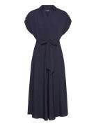 Poly Cdc 79-Dress Knelang Kjole Navy Lauren Ralph Lauren