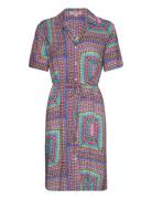 Athea Luisa Dress Knelang Kjole Multi/patterned AllSaints