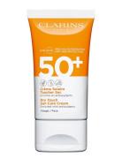 Dry Touch Sun Care Cream Spf 50+ Face Solkrem Ansikt Cream Clarins