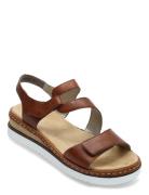 679C7-24 Flate Sandaler Brown Rieker