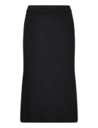 Vicomfy A-Line Knit Skirt/Su - Noos Knelangt Skjørt Black Vila