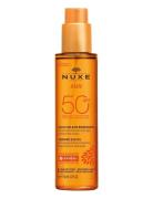 Tanning Sun Oil Spf50 150 Ml Solkrem Kropp Nude NUXE